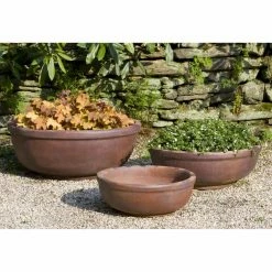 Budget 😍 Planter Sets Campania International Hoi An Planter - Set Of 3 - Black Clay 😀