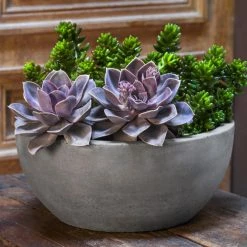 Brand new 🔥 Planter Sets Campania International Geo Bowl Planter - Set Of 4 - Natural Fiber Cement 🔥