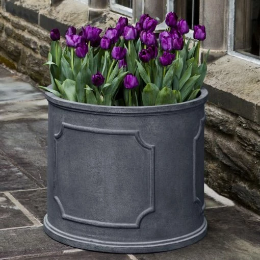 Best Pirce 🧨 Planter Pots Campania International Portsmouth Round Planter - Lead Lite 🔥 -Garden Planters & Plant Pots Sales Shop masterCIB1799