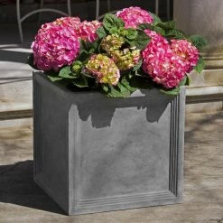Wholesale ๐ Planter Pots Campania International Sandhurst Small Square Planter - Lead Lite โ