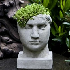 Outlet 🥰 Head Campania International Aurelius Cast Stone Planter 😀
