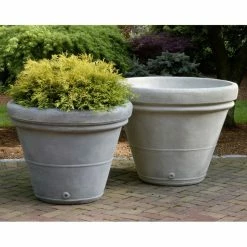 Deals 🎁 Planter Pots Campania International Estate Rolled Rim Cast Stone Planter 👏