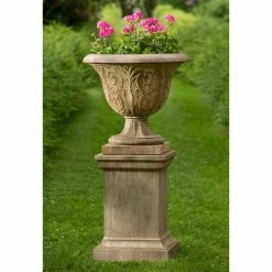 Budget 👏 Campania International Palais Arabesque Cast Stone Urn Planter 😀