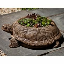 Brand new 👍 Novelty Campania International Turtle Cast Stone Planter 🤩