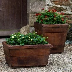 Flash Sale ❤️ Trough Campania International Vendange Cast Stone Planter 👏