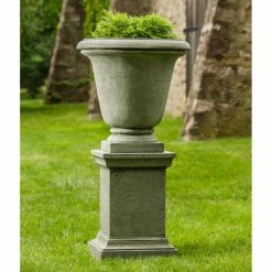 Best reviews of 🔔 Campania International Rustic Hampton Urn Planter With Pedestal 😀