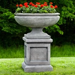 Deals 😀 Urn Campania International St. Louis Planter With Pedestal 😉