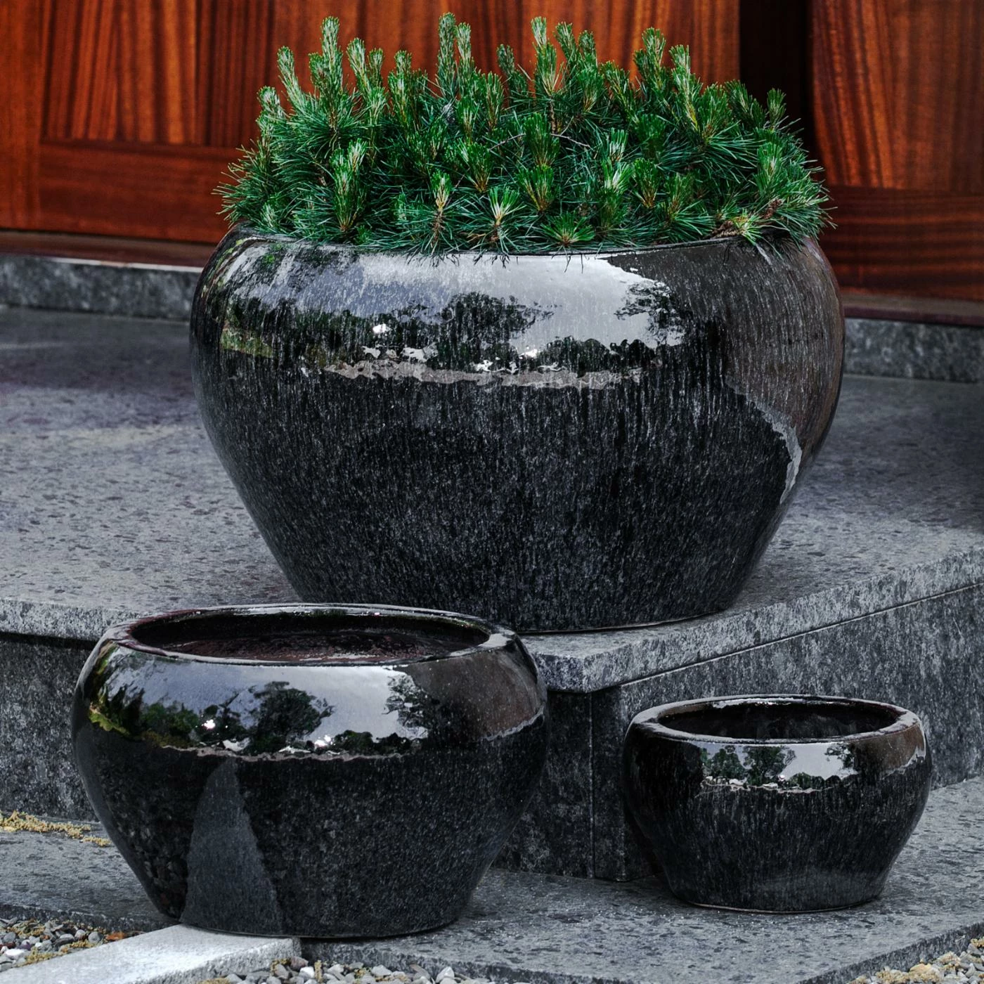 Brand new π Commercial Campania International Maria Round Planter - Set Of 3 π 1 Brand new π Commercial Campania International Maria Round Planter - Set Of 3 π