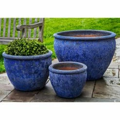 Cheap 💯 Novelty Campania International Corfu Round Planter - Set Of 3 ❤️