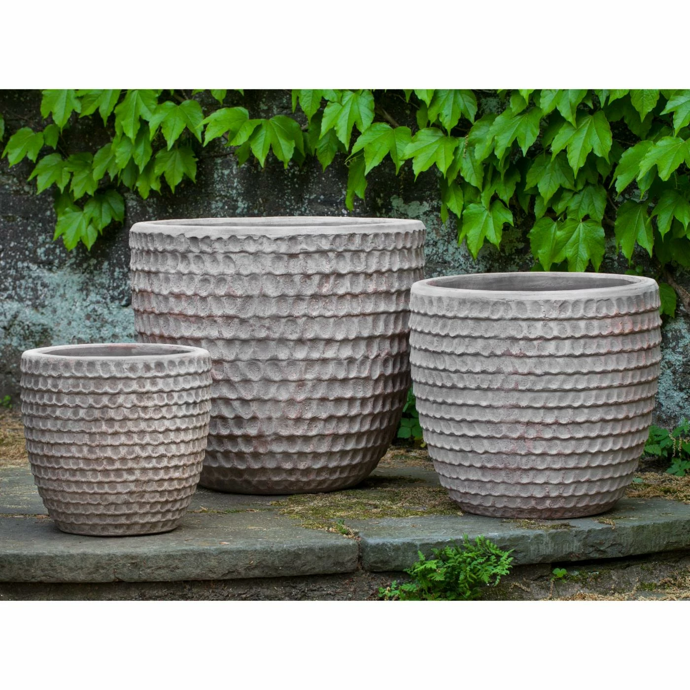 Brand new π€© Commercial Campania International Dimple Round Planter - Set Of 3 𧨠1 Brand new π€© Commercial Campania International Dimple Round Planter - Set Of 3 π§¨