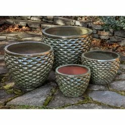 Discount 🌟 Novelty Campania International Honeycomb Round Planter - Set Of 4 ✔️