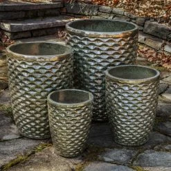 Brand new 😍 Novelty Campania International Honeycomb Tall Round Planter - Set Of 4 ✨