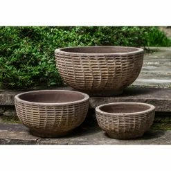 New 😉 Novelty Campania International Lattice Basket Planter - Set Of 3 💯