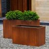 Buy 🧨 Trough Campania International Steel Box Planter - Set Of 2 💯