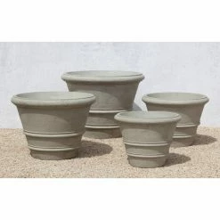 Budget 😀 Planter Pots Campania International Rolled Rim Cast Stone Planter 🎁
