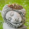 Deals ❤️ Head Campania International Sleeping Maiden Planter 💯