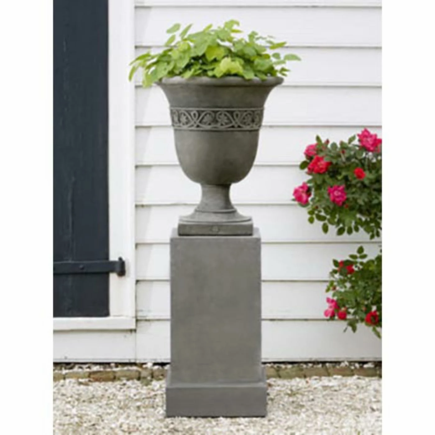 Best Sale π Campania International Williamsburg Strapwork Leaf Urn With Classic Pedestal π 1 Best Sale π Campania International Williamsburg Strapwork Leaf Urn With Classic Pedestal π