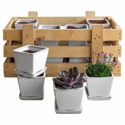 Coupon 👍 Planter Pots Campania International 16 Garden Terrace Planters With Crate 🧨