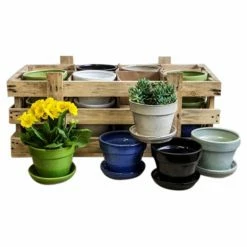 Best reviews of โ Planter Pots Campania International 16 Multicolored Garden Terrace Planters With Crate ๐