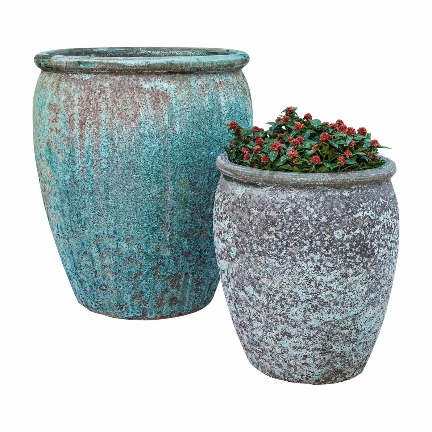 Budget 😀 Planter Sets Campania International Paraiso Planter - Set Of 2 👏 1 Budget 😀 Planter Sets Campania International Paraiso Planter - Set Of 2 👏