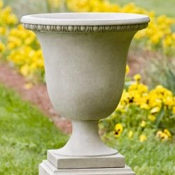 Best Sale 🤩 Campania International Williamsburg Egg And Dart Cast Stone Urn Planter 💯