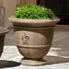 Outlet ✔️ Campania International Fleur De Lis Large Cast Stone Urn Planter 🥰