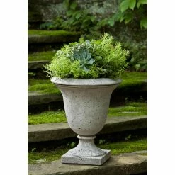 Outlet 💯 Campania International Linwood Cast Stone Urn Planter ⌛