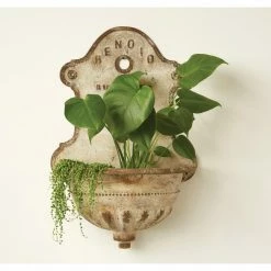 Best deal π Vertical Gardens 3R Studios Vintage Iron Wall Water Fountain Planter π―