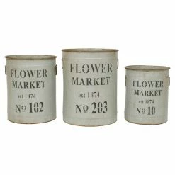 Cheap ⌛ Novelty 3R Studios Flower Market Buckets - Set Of 3 🔥