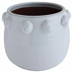 Outlet ❤️ Novelty 3R Studios Bubble Design White Terracotta Planter 🎉