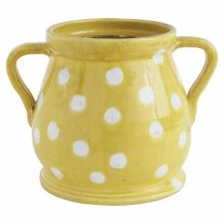 Best Pirce ⭐ Novelty 3R Studios Yellow Decorative Terracotta Planter 🎉