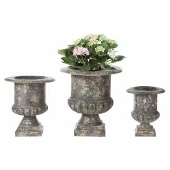 Wholesale π 3R Studios Black Metal Urns - Set Of 3 π€©