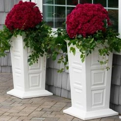 New โ๏ธ Planter Pots Good Ideas Savannah Tall Square Resin Planter ๐