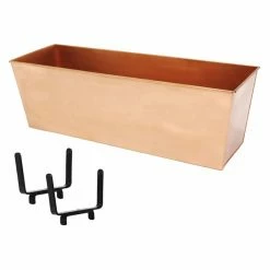 Brand new 👏 Window Boxes ACHLA Designs Copper Plated Flower Box With Rail Brackets 🤩