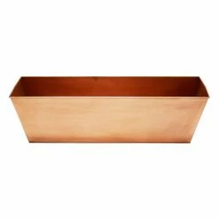 Discount 😉 Minuteman International Window Boxes Achla Designs Galvanized Tin Flower Box - Copper Finish 🔥