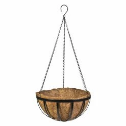 Buy ❤️ CobraCo 14 In. Black English Flat Wire Hanging Basket ✨