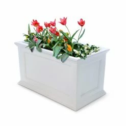 Best Sale 🛒 Trough Mayne Rectangle Polyethylene Fairfield Patio Planter 😀