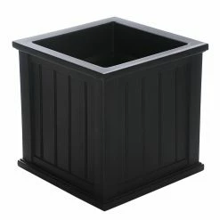 Best Sale 🎁 Planter Pots Mayne Square Polyethylene Cape Cod 20 X 20 Patio Planter 🛒