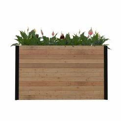 Outlet π Planter Boxes Vita Mezza Cedar Parklette Outdoor Planter π€©