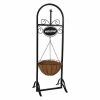 Discount 😀 Novelty Sunnydaze Decor Outdoor Hanging Basket Planter Stand With Decorative Welcome Sign 👍