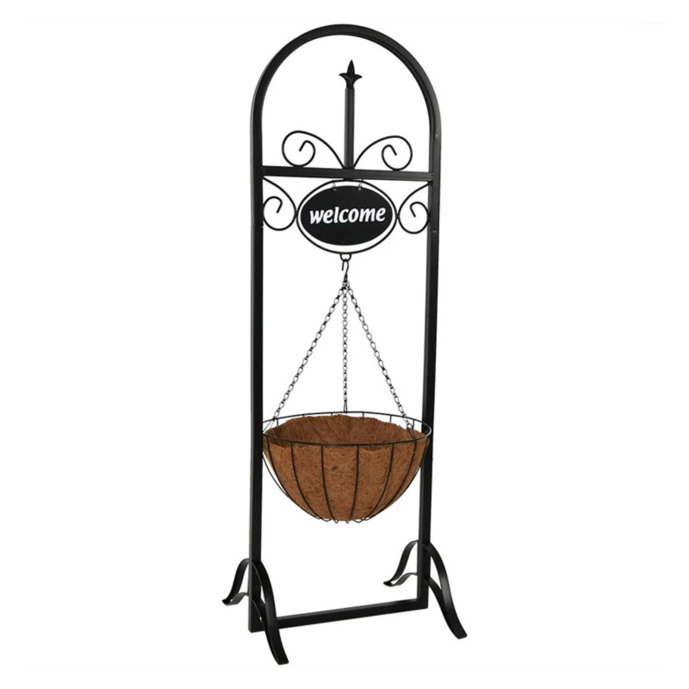 Discount π Novelty Sunnydaze Decor Outdoor Hanging Basket Planter Stand With Decorative Welcome Sign π 1 Discount π Novelty Sunnydaze Decor Outdoor Hanging Basket Planter Stand With Decorative Welcome Sign π