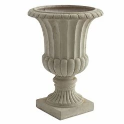 Budget 🎁 Nearly Natural Large Sand Colored Urn 🔔