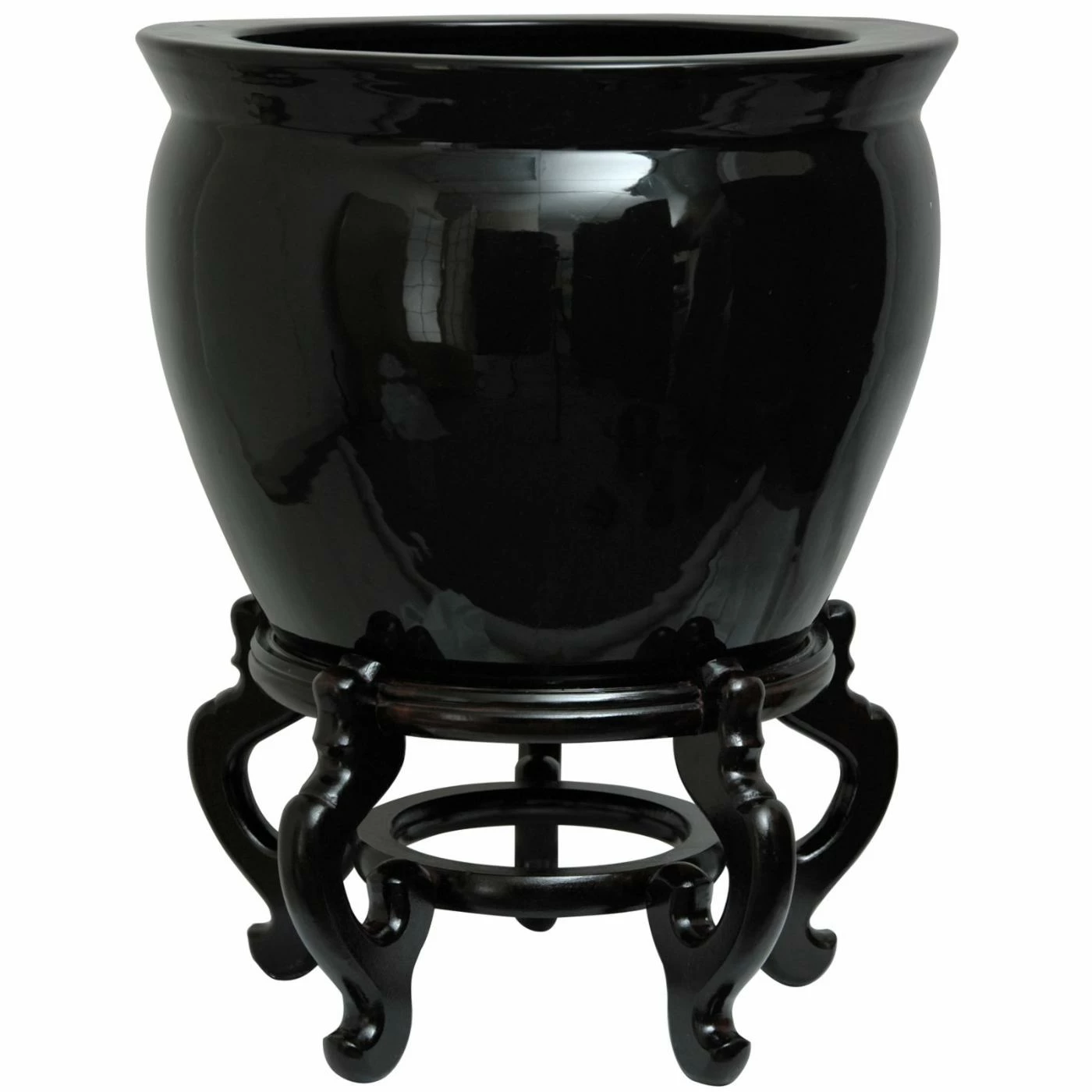 Cheap π Novelty Oriental Furniture Solid Black Porcelain Fishbowl Planter 𧨠1 Cheap π Novelty Oriental Furniture Solid Black Porcelain Fishbowl Planter π§¨