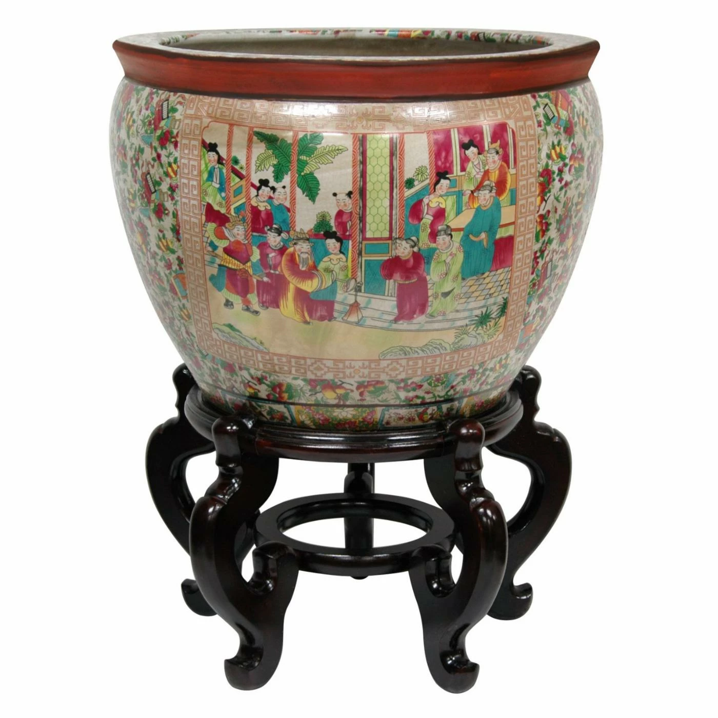 Best Sale β¨ Novelty Oriental Furniture Rose Medallion Porcelain Fishbowl Planter π 1 Best Sale β¨ Novelty Oriental Furniture Rose Medallion Porcelain Fishbowl Planter π