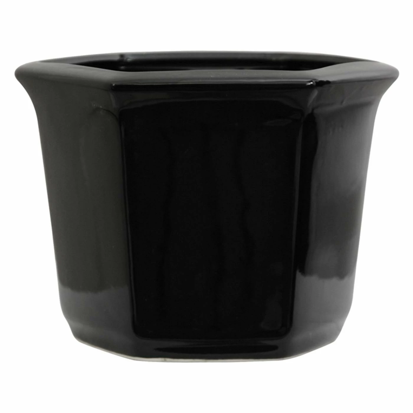 Best Pirce ⌛ Planter Pots Oriental Furniture Solid Black Porcelain Flower Pot ❤️ 1 Best Pirce ⌛ Planter Pots Oriental Furniture Solid Black Porcelain Flower Pot ❤️