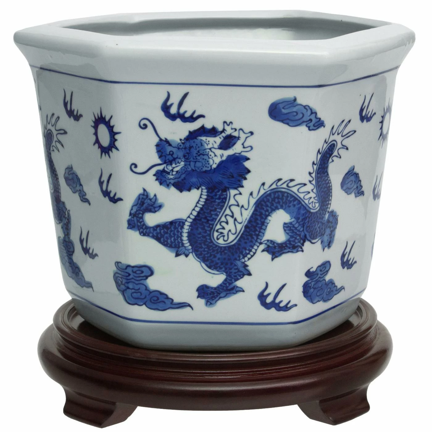 Cheap 💯 Planter Pots Red Lantern Dragon Blue And White Porcelain Flower Pot 🛒 1 Cheap 💯 Planter Pots Red Lantern Dragon Blue And White Porcelain Flower Pot 🛒