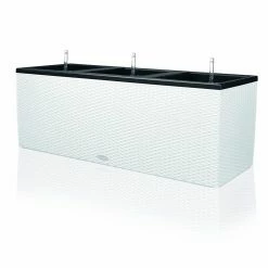 Best Sale 💯 Trough Rectangle Lechuza Trio Cottage 40 Self-Watering Resin Planter 🔥