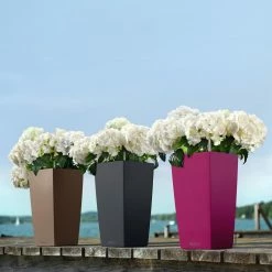 Discount 👏 Planter Pots Lechuza Cubico Self-Watering Indoor/Outdoor Planter 🎁