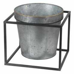 Discount 😍 Novelty Privilege International Galvanized Garden Planter 😍