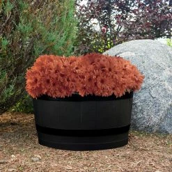Discount 🥰 RTS Companies RTS Barrel Planter - Black 😉